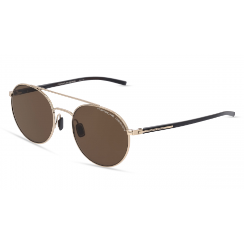 Porsche Design 8932 Herren-Sonnenbrille Vollrand Rund Metall-Gestell, gold