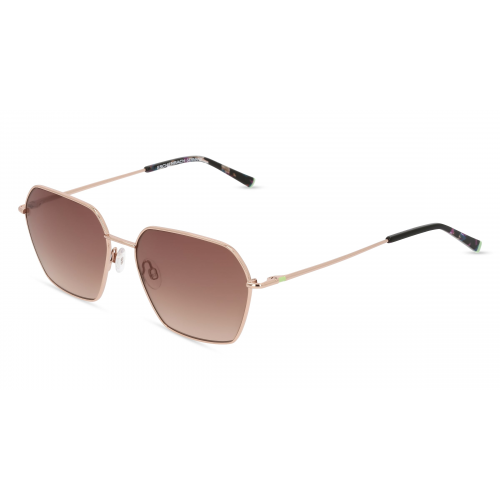 Humphrey’s eyewear 585313 Damen-Sonnenbrille Vollrand Achteckig Titanflex-Gestell, gold