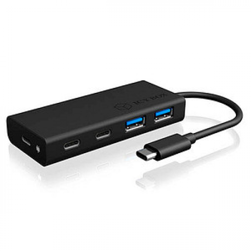 RaidSonic ICY BOX® USB-Hub IB-HUB1426-CPD 4-fach schwarz