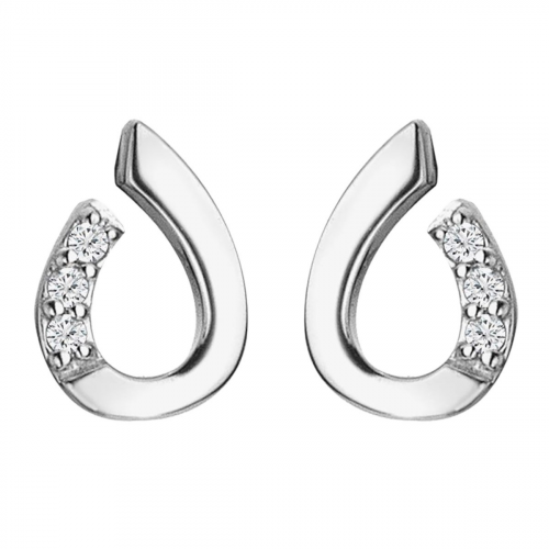 Hot Diamonds DE729 Damen-Ohrringe Diamant-Ohrstecker Teardrop