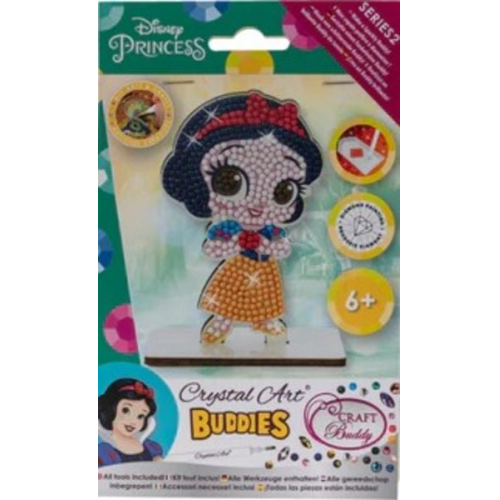 Craft Buddy CAFGR-DNY003 - Crystal Art Buddies, Snow White Disney Series 2, Schneewittchen, Figur 11cm, Kristallkunst-Bastelset