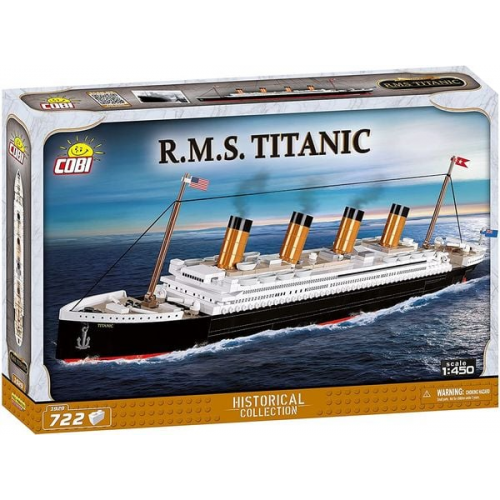 COBI 1929 - Historical Collection, R.M.S. Titanic, Executive Edition, 722 Klemmbausteine