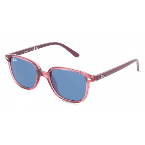 Ray-Ban Junior RJ 9093S LEONARD Kinder-Sonnenbrille Vollrand Eckig Kunststoff-Gestell, pink