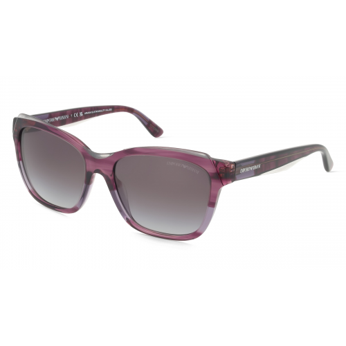 Emporio Armani EA4209 Damen-Sonnenbrille Vollrand Eckig Acetat-Gestell, lila