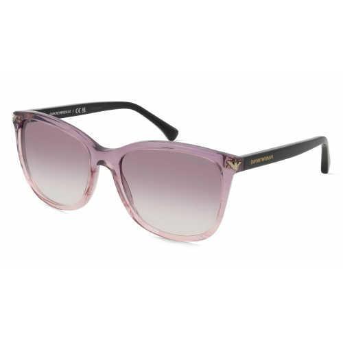 Emporio Armani EA4060 Damen-Sonnenbrille Vollrand Butterfly Acetat-Gestell, lila