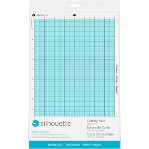 Silhouette CUT-MAT-8 Schneidematte für Schneideplotter normal klebend 203 x 305 mm (8  x 12 Zoll)