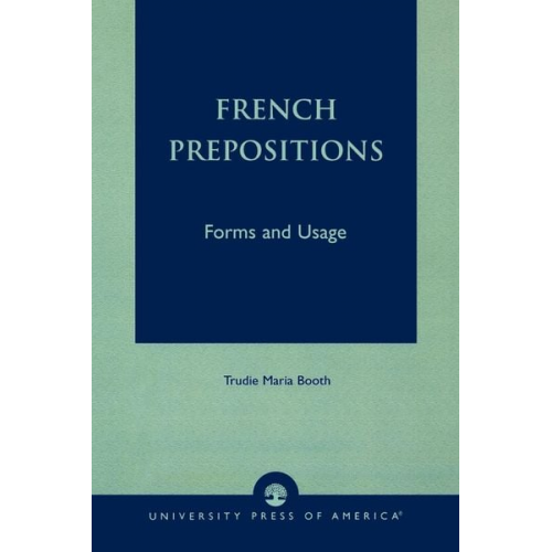 Trudie Maria Booth - French Prepositions