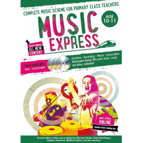 Maureen Hanke Stephen Chadwick Helen MacGregor Matthew Holmes Ian Lawrence - Music Express: Age 10-11 (Book + 3cds + DVD-Rom)