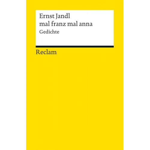 Ernst Jandl - Mal franz mal anna