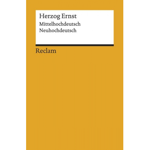 Herzog Ernst. Mittelhochdeutsch/Neuhochdeutsch