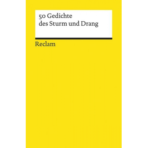 50 Gedichte des Sturm und Drang