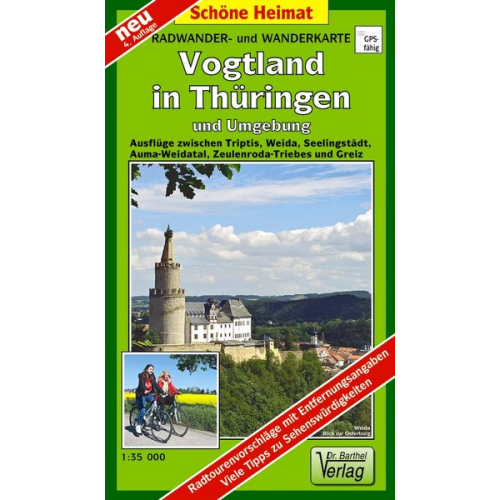 Verlag Barthel - Radwander- und Wanderkarte Vogtland in Thüringen und Umgebung