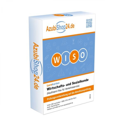 Daniel Becker - AzubiShop24.de Lernkarten Wirtschafts- und Sozialkunde Kauffrau für Verkehrsservice