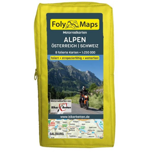 FolyMaps Motorradkarten Alpen Österreich Schweiz