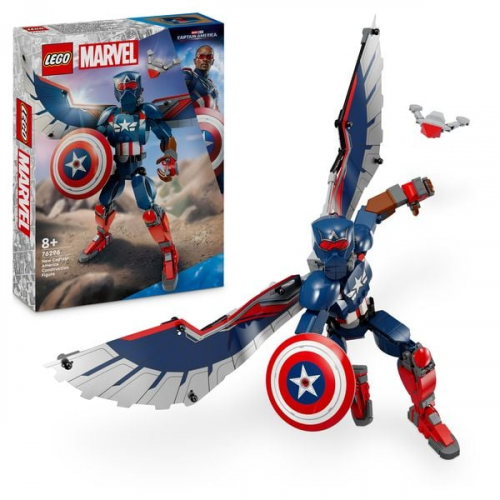 LEGO Marvel New Captain America Baufigur, Superhelden Bauspielzeug 76296