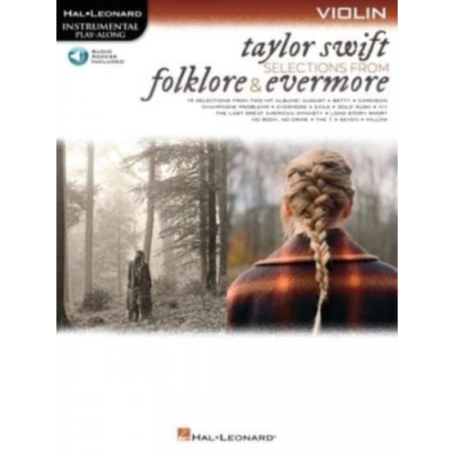 Taylor Swift - Taylor Swift - Folklore & Evermore: Violin Play-Along (Book/Online Audio)