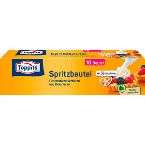 Toppits Spritzbeutel beige 10 St.