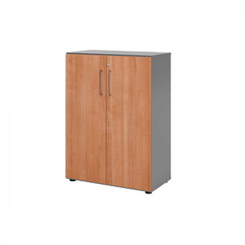 HAMMERBACHER Aktenschrank 938T3, V938T3/G/N/BS grafit, nussbaum 2 Fachböden 80,0 x 42,0 x 110,0 cm