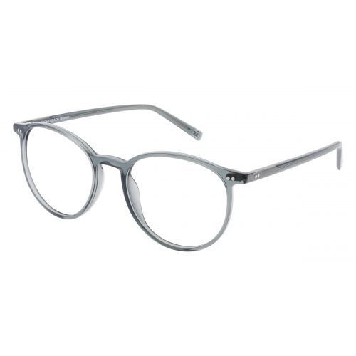 Marc O'Polo Eyewear 503171 Damen-Brille inkl. Gläser Vollrand Panto Kunststoff-Gestell 52mm/18mm/145mm, Grau