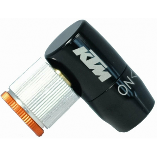 KTM Pumpen Inflator CO2 Aufsatz &amp; 16g CO2 schwarz / silber / orange