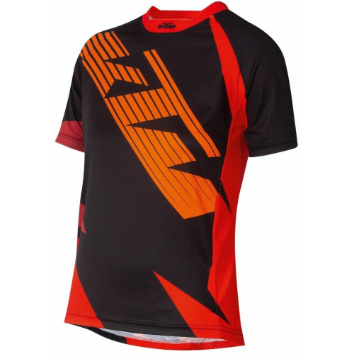 KTM Radsporttrikot kurzarm Factory Enduro Youth Shirt short sleeve 128 black/orange/red