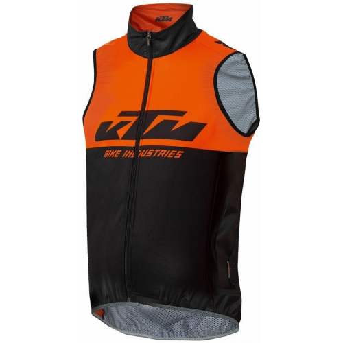 KTM Factory Team Windjacket Sleeveless with Reflector L black/orange