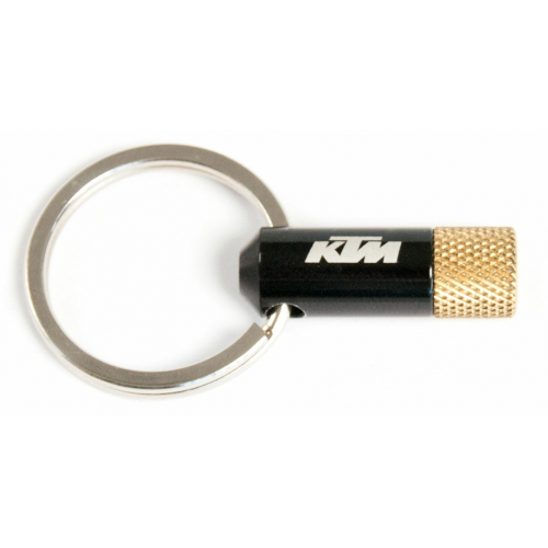 KTM Pumpen Zubehör Presta Adapter Key Tag black / brass