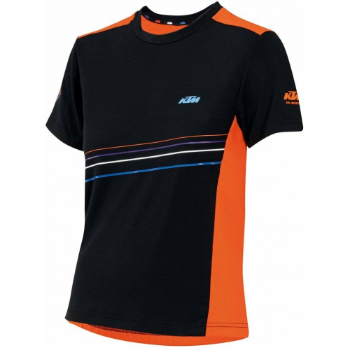 KTM Factory Wild Youth Cycling Jersey Shortsleeve 140 black/orange/blue