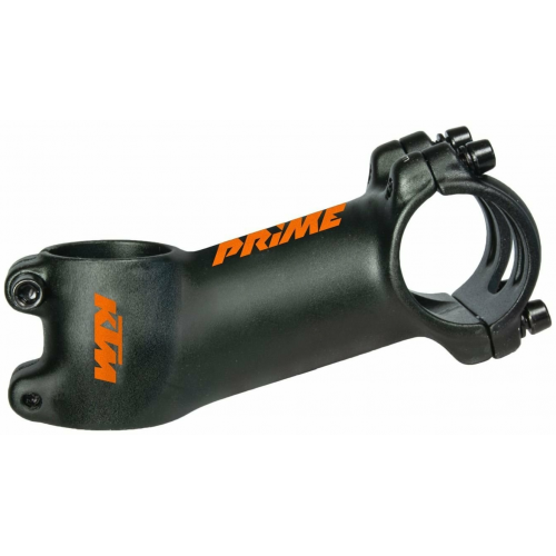 KTM Prime Stem +/- 17° titan bolts 70 mm, 31,8 mm matt black / shiny orange