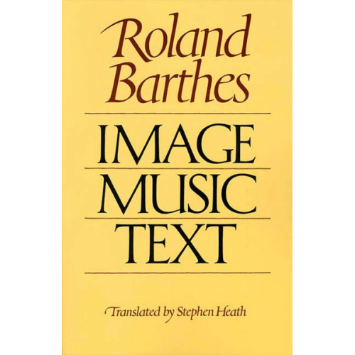 Roland Barthes - Image-Music-Text