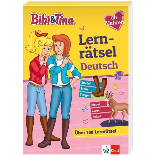 Bibi & Tina: Mein Lernrätsel-Block Deutsch für die 2. Klasse