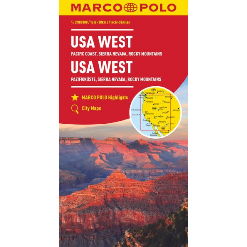 Marco Polo - MARCO POLO Kontinentalkarte USA West/LZ bis 2024