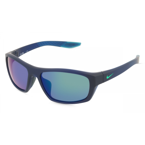 Nike NIKE BRAZEN BOOST M FJ1978 Damen-Sonnenbrille Vollrand Eckig Kunststoff-Gestell, blau