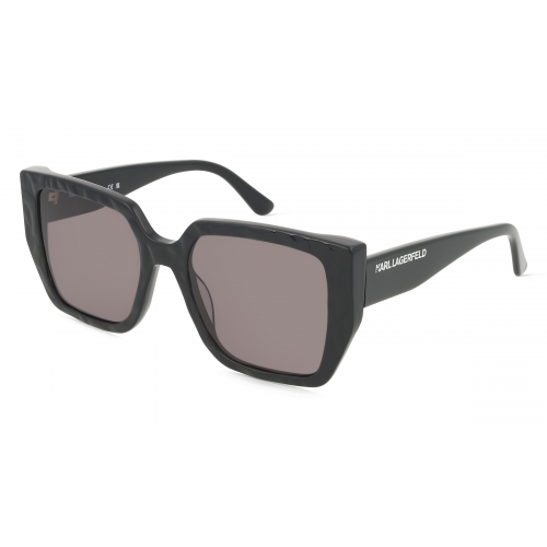 Karl Lagerfeld KL6036S Damen-Sonnenbrille Vollrand Eckig Kunststoff-Gestell, schwarz