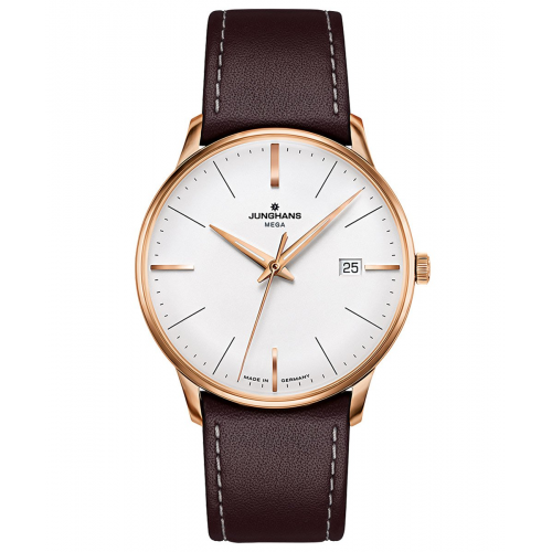 Junghans 58/7500.02 Meister Mega Herrenuhr Funk Braun/Roségoldfarben