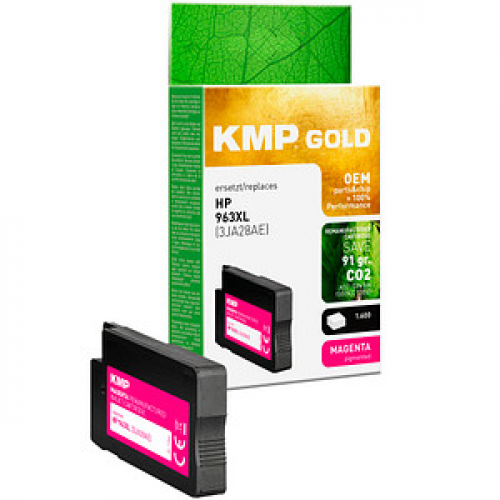 KMP Gold  magenta pigmentiert Druckerpatrone kompatibel zu HP 963XL (3JA28AE)