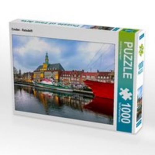 CALVENDO Puzzle Emden - Ratsdelft | 1000 Teile Lege-Größe 64x48cm Foto-Puzzle für glückliche Stunden