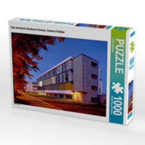 CALVENDO Puzzle Das berühmte Bauhaus Dessau, Dessau-Roßlau | 1000 Teile Lege-Größe 64x48cm Foto-Puzzle für glückliche Stunden