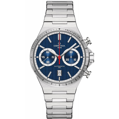 Certina C043.427.11.041.00 Herrenuhr Automatik DS-7 Chronograph Stahl/Blau