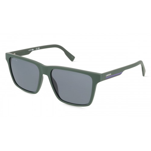 Lacoste L6039S Herren-Sonnenbrille Vollrand Eckig Kunststoff-Gestell, grün