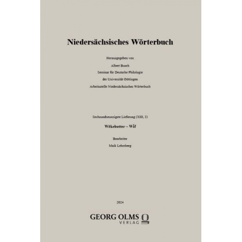 Niedersächsisches Wörterbuch