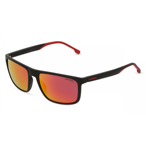 Carrera 8047/S Herren-Sonnenbrille Vollrand Eckig Kunststoff-Gestell, schwarz