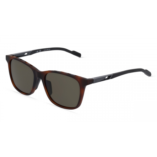 Adidas SP0051 Herren-Sonnenbrille Vollrand Eckig Kunststoff-Gestell, braun