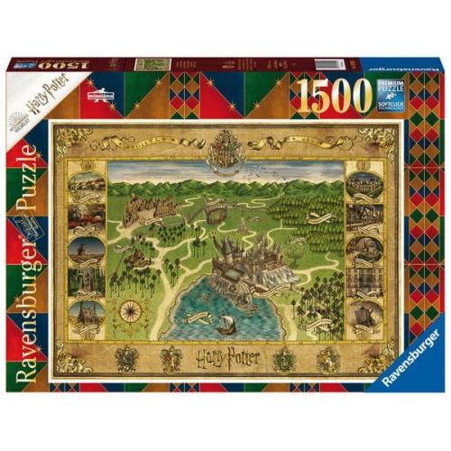 Puzzle Ravensburger Hogwarts Karte 1500 Teile