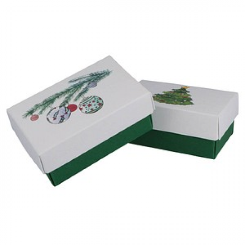 2 BUNTBOX Weihnachten L Geschenkboxen-Set weiß