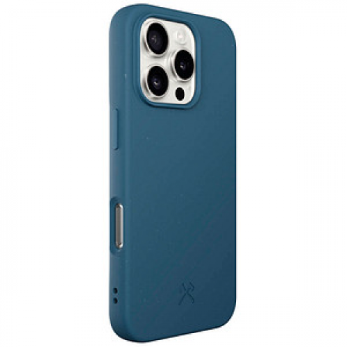 WOODCESSORIES Bio Case Handy-Cover für Apple iPhone 16 Pro navy