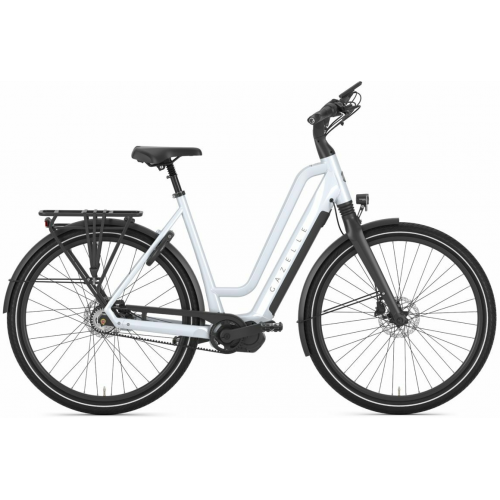 Gazelle CHAMONIX C5 HMS (630 Wh), 5 Gang Nabenschaltung, Unisexfahrrad, Tiefeinsteiger, Modell 2024, 28 Zoll 61 cm frozen whitegloss