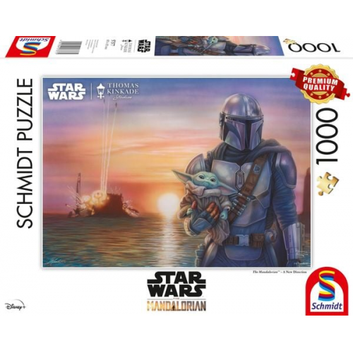 Schmidt Spiele - Thomas Kinkade - Lucas Film - The Mandalorian, A New Direction, 1000 Teile