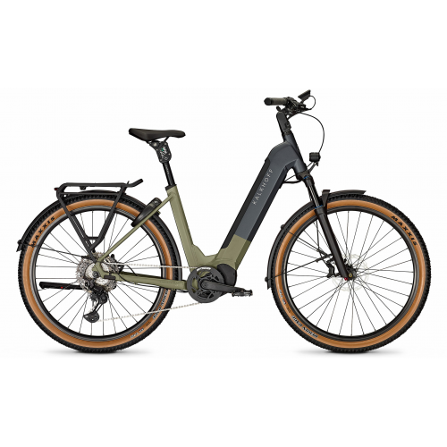 Kalkhoff ENTICE 5+ ADVANCE LTD (625 Wh), 11 Gang Kettenschaltung, Damenfahrrad, Wave, Modell 2025, 29 Zoll 48 cm urbangrangreen / diamondblack matt