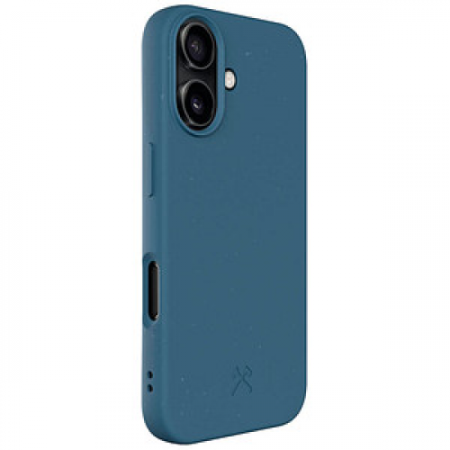 WOODCESSORIES Bio Case Handy-Cover für Apple iPhone 16 navy